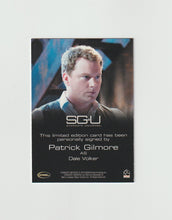 Load image into Gallery viewer, 2010 Stargate Universe S1 Patrick Gilmore as Dale Volker Autograph
