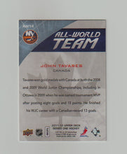 Load image into Gallery viewer, 2011-12 Upper Deck All-World Team #AW14 John Tavares
