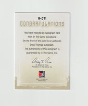 Load image into Gallery viewer, 2011 Canadiana Autographs Black #A-DT1 Dave Thomas
