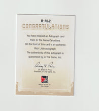 Load image into Gallery viewer, 2011 Canadiana Autographs Black #A-RL2 Rich Little
