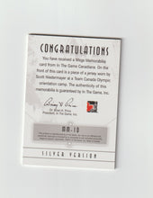 Load image into Gallery viewer, 2011 Canadiana Mega Memorabilia Silver #MM-10 Scott Niedermayer
