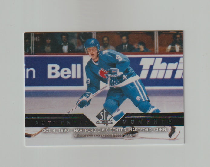 2013-14 SP Authentic Authentic Moments #186 Mats Sundin