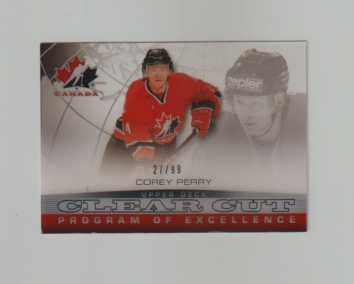 2013-14 Upper Deck Team Canada Clear Cuts Program of Excellence #CCPOE36 Corey Perry