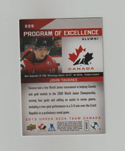 Load image into Gallery viewer, 2013-14 Upper Deck Team Canada Program of Excellence Alumni #229 John Tavares
