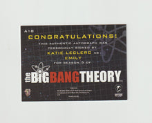 Load image into Gallery viewer, 2013 Big Bang Theory S5 #A18 Katie Leclerc as Emily Autograph
