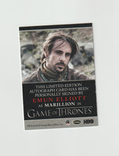Load image into Gallery viewer, 2013 Game of Thrones Season 2 Bordered Autographs Emun Elliott as Marillion
