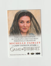 Load image into Gallery viewer, 2013 Game of Thrones Season 2 Full Bleed Autographs Michelle Fairley as Lady Catelyn Stark
