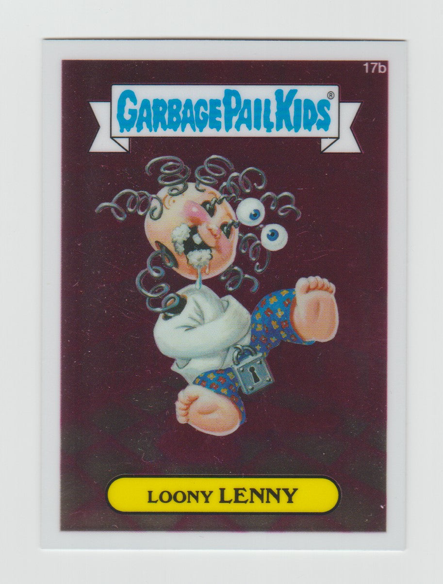 2013 Garbage Pail Kids Chrome Series 1 #17b Loony Lenny