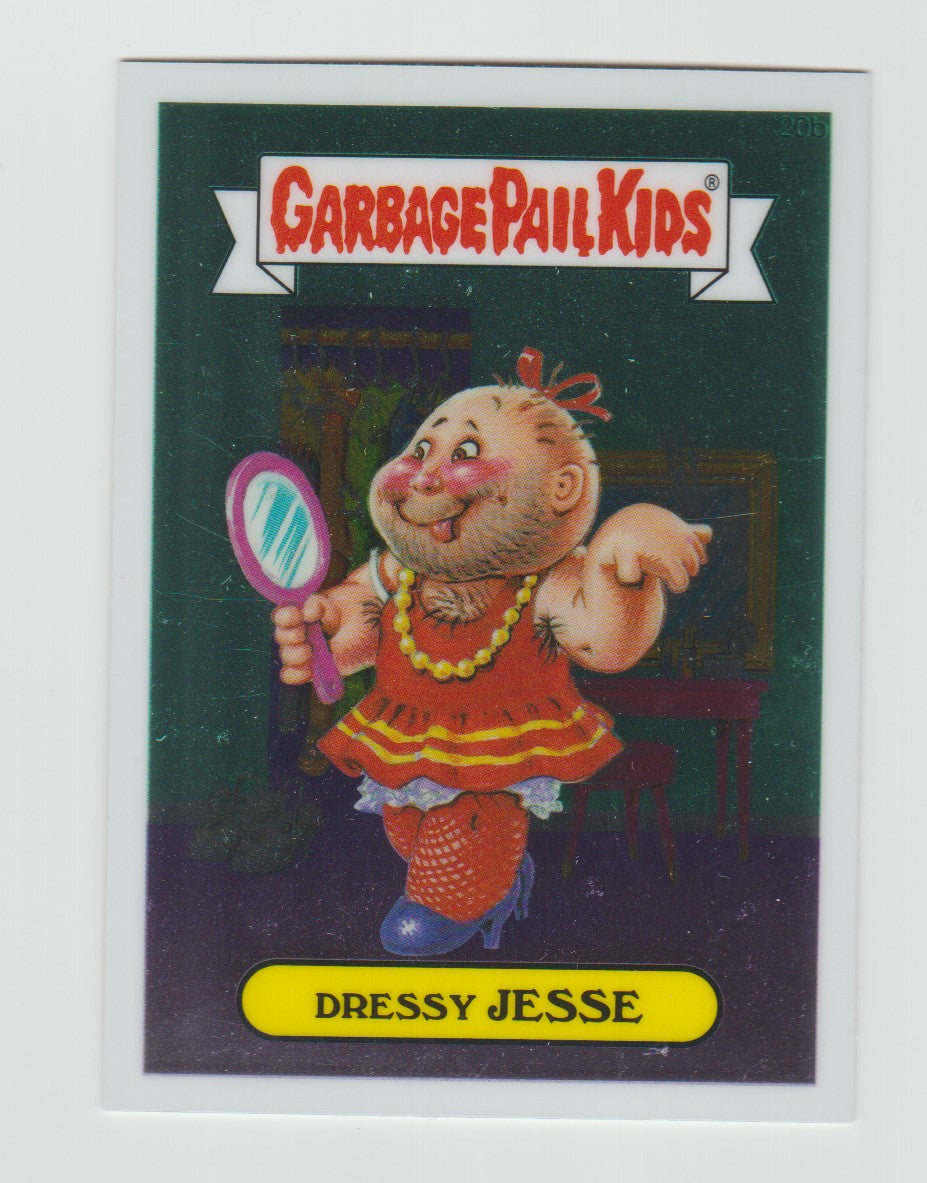 2013 Garbage Pail Kids Chrome Series 1 #20b Dressy Jesse