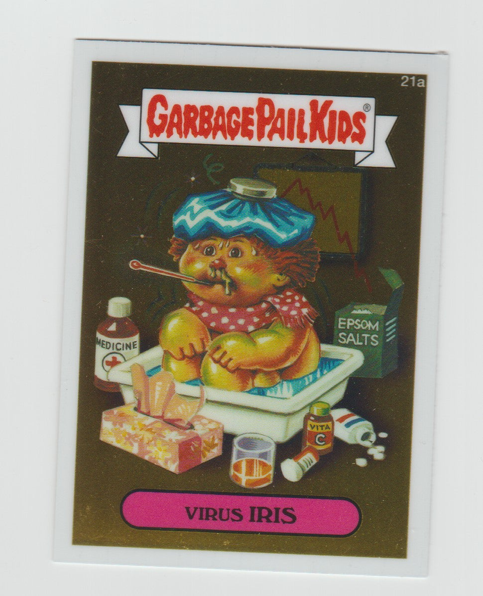 2013 Garbage Pail Kids Chrome Series 1 #21a Virus Iris