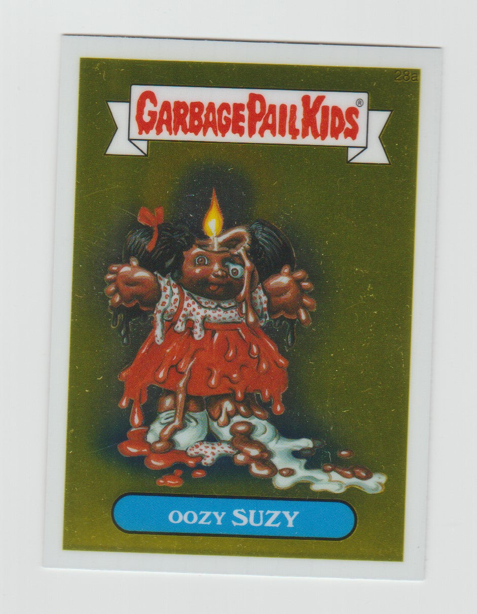 2013 Garbage Pail Kids Chrome Series 1 #28a Oozy Suzy