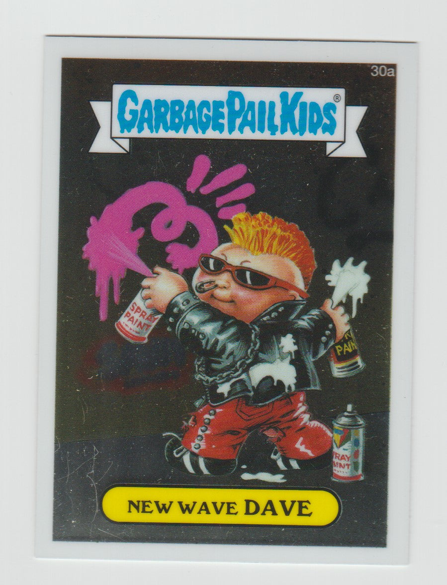 2013 Garbage Pail Kids Chrome Series 1 #30a New Wave Dave