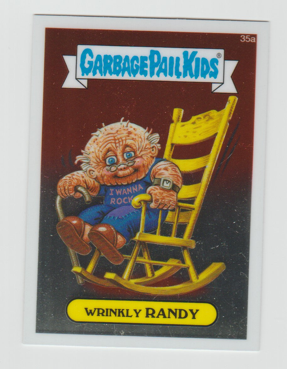 2013 Garbage Pail Kids Chrome Series 1 #35a Wrinkly Randy