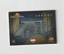 Load image into Gallery viewer, 2013 Thor Ragnarok Armory Dual Memorabilia #AD-5 Thor &amp; Grandmaster
