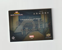 Load image into Gallery viewer, 2013 Thor Ragnarok Armory Dual Memorabilia #AD-8 Thor &amp; Bruce Banner
