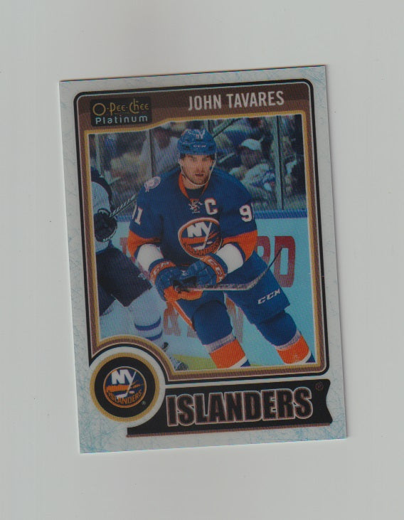 2014-15 O-Pee-Chee Platinum White Ice #129 John Tavares