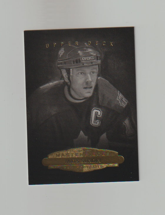 2014-15 UD Masterpieces Black & White Portraits #155 Mats Sundin