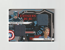 Load image into Gallery viewer, 2014 Captain America The Winter Soldier Fatigues Dual #FD-2 Chris Evans as Captain America &amp; Cobie Smulders as Maria Hill
