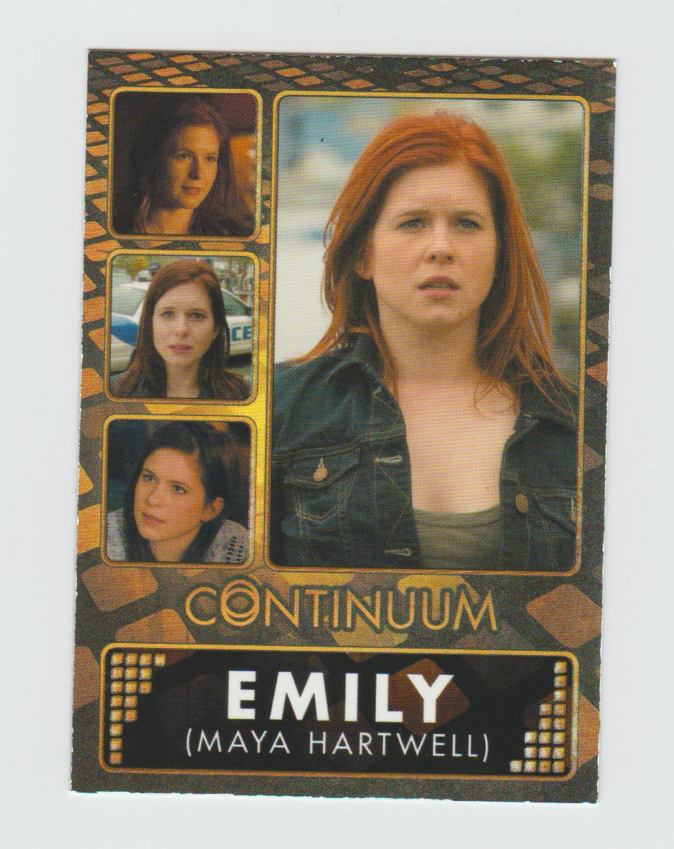 2014 Continuum Seasons 1 & 2 Characters #H10 Magda Apanowicz as Emily (Maya Hartwell)