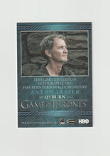 Load image into Gallery viewer, 2014 Game of Thrones Season 3 Blue Autographs Anton Lesser as Qyburn
