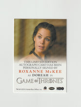 Load image into Gallery viewer, 2014 Game of Thrones Season 3 Full Bleed Autographs Roxanne McKee as Doreah
