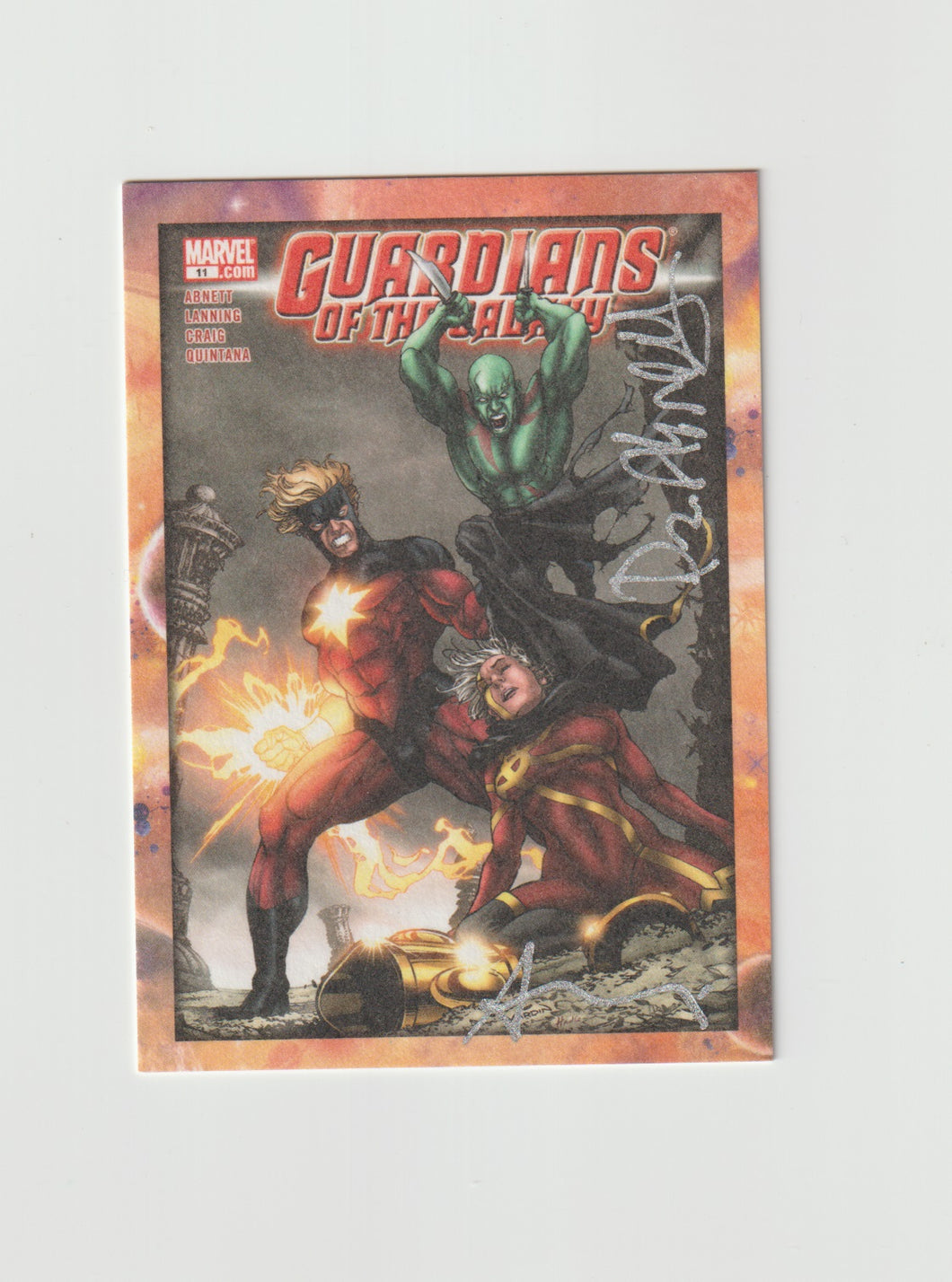 2014 Guardians of the Galaxy Classic Cover Autographs #GG-DA Dan Abnett & Andy Lanning