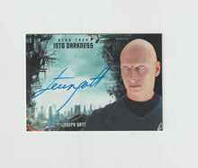 Load image into Gallery viewer, 2014 Star Trek Movies Autographs Into Darkness Horizontal Joseph Gatt as Science Officer 0718
