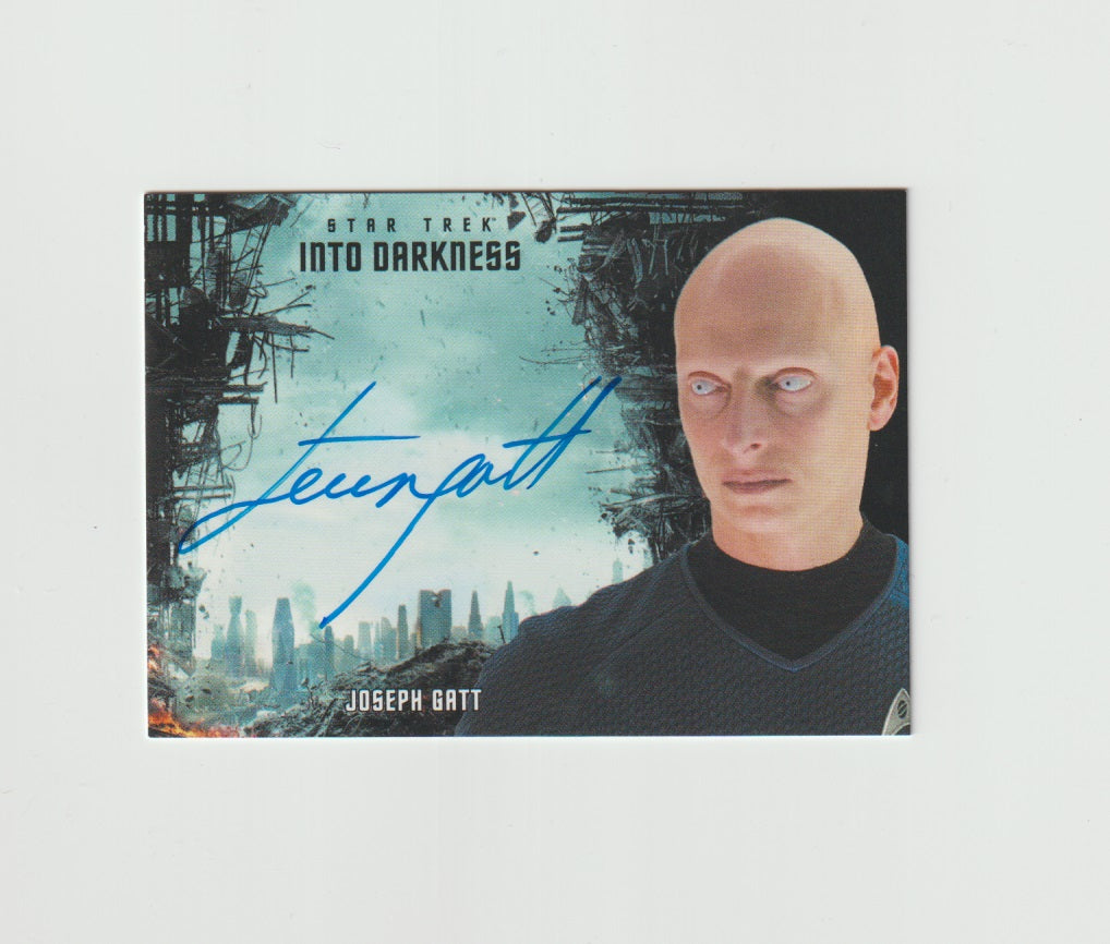 2014 Star Trek Movies Autographs Into Darkness Horizontal Joseph Gatt as Science Officer 0718