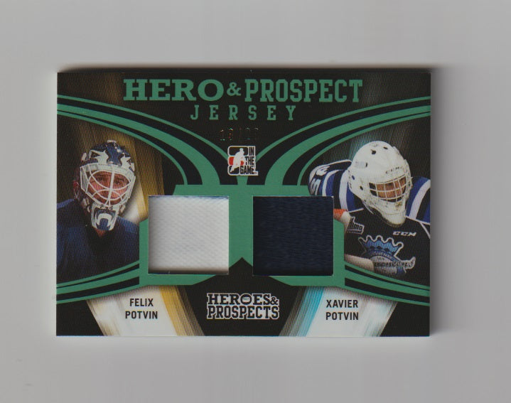 2015-16 ITG Heroes and Prospects Jerseys #HPJ-06 Felix Potvin & Xavier Potvin