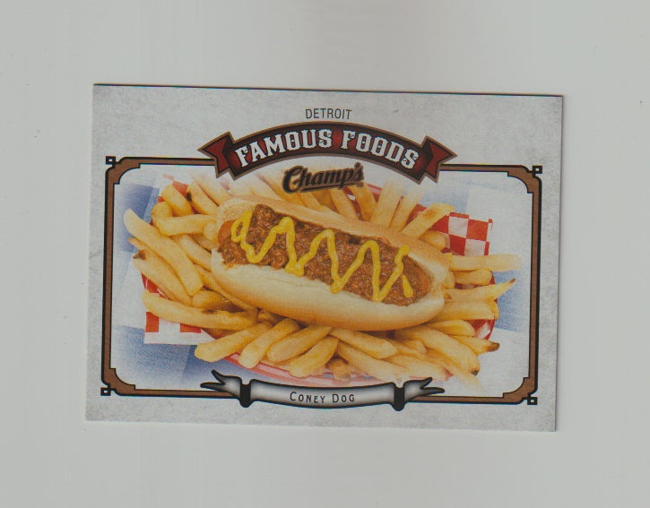 2015-16 Upper Deck Champs Famous Foods #FF-1 Coney Dog