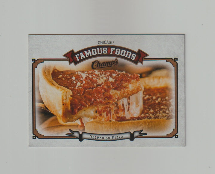 2015-16 Upper Deck Champs Famous Foods #FF-6 Deep-Dish Pizza