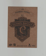 Load image into Gallery viewer, 2015-16 Upper Deck Champs Gold Variant Back #105 Thomas Vanek
