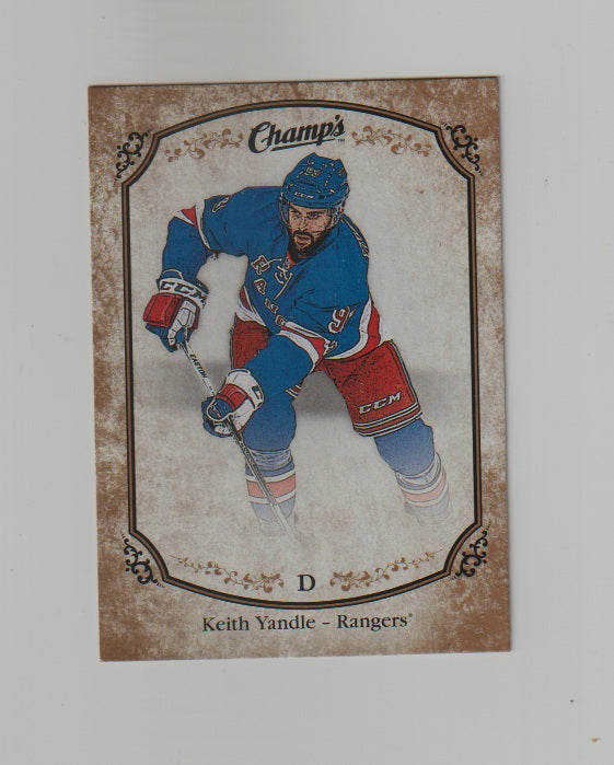 2015-16 Upper Deck Champs Gold Variant Back #153 Keith Yandle