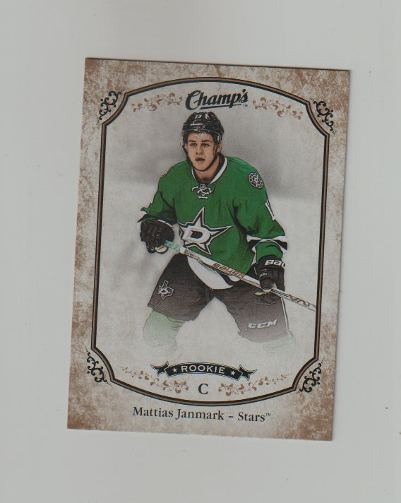 2015-16 Upper Deck Champs Gold Variant Back #162 Mattias Janmark