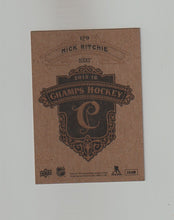 Load image into Gallery viewer, 2015-16 Upper Deck Champs Gold Variant Back #179 Nick Ritchie
