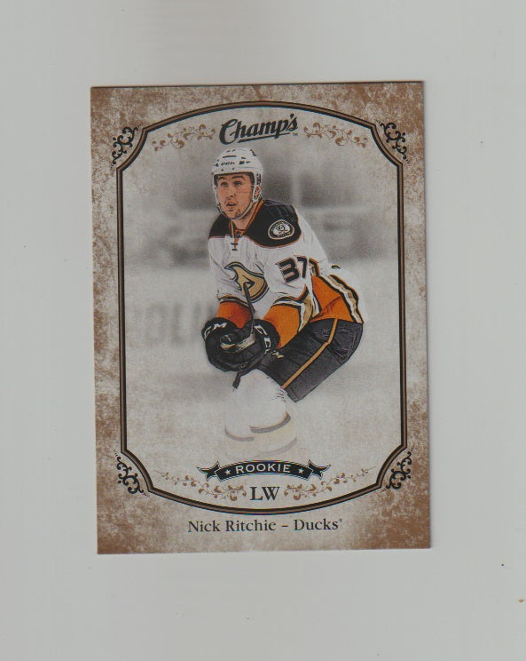 2015-16 Upper Deck Champs Gold Variant Back #179 Nick Ritchie