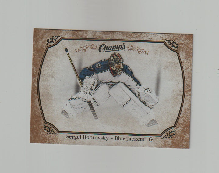 2015-16 Upper Deck Champs Gold Variant Back #235 Sergei Bobrovsky