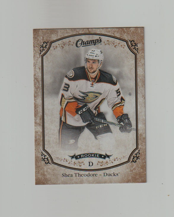 2015-16 Upper Deck Champs Gold Variant Back #257 Shea Theodore