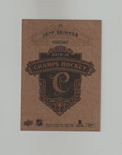 Load image into Gallery viewer, 2015-16 Upper Deck Champs Gold Variant Back #71 Jeff Skinner
