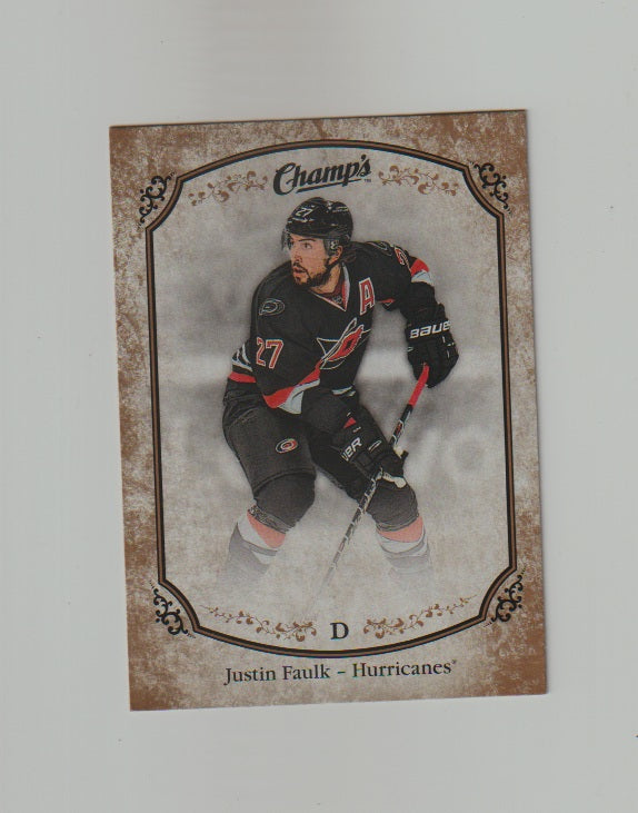 2015-16 Upper Deck Champs Gold Variant Back #77 Justin Faulk