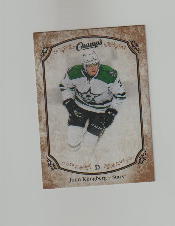 2015-16 Upper Deck Champs Gold Variant Back #95 John Klingberg