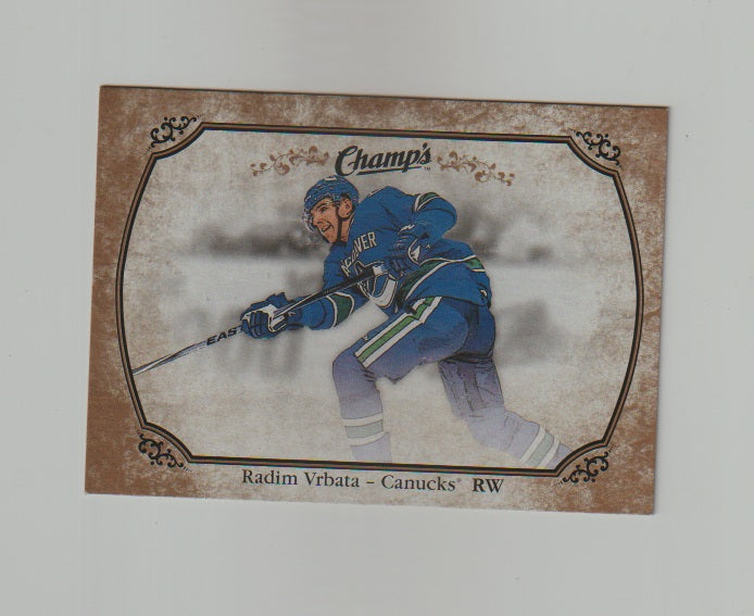 2015-16 Upper Deck Champs Gold Variant Front #101 Radim Vrbata