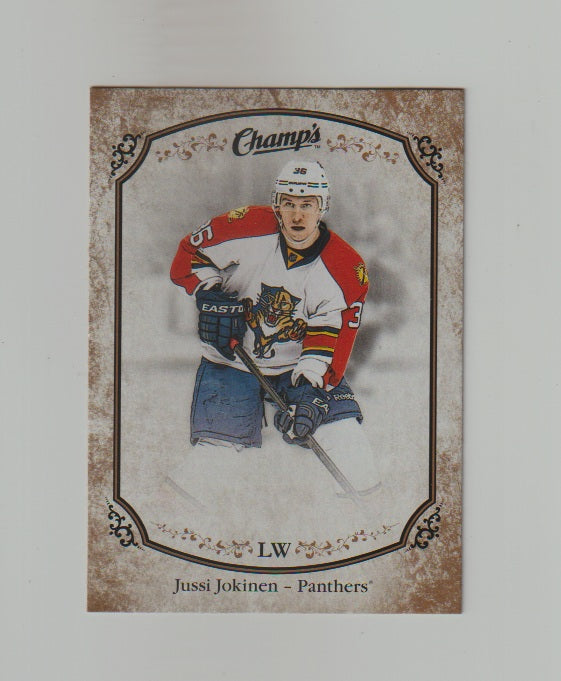 2015-16 Upper Deck Champs Gold Variant Front #102 Jussi Jokinen