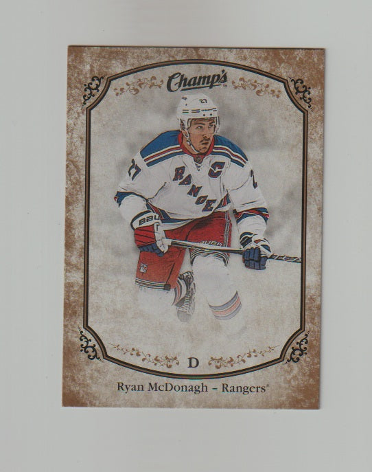 2015-16 Upper Deck Champs Gold Variant Front #110 Ryan McDonagh