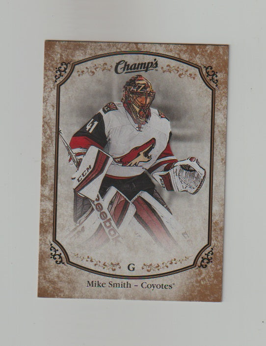 2015-16 Upper Deck Champs Gold Variant Front #112 Mike Smith