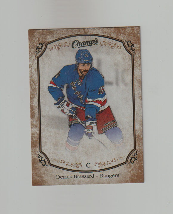 2015-16 Upper Deck Champs Gold Variant Front #116 Derick Brassard