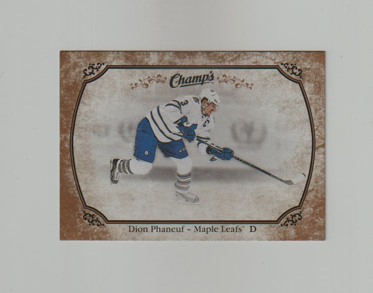 2015-16 Upper Deck Champs Gold Variant Front #13 Dion Phaneuf
