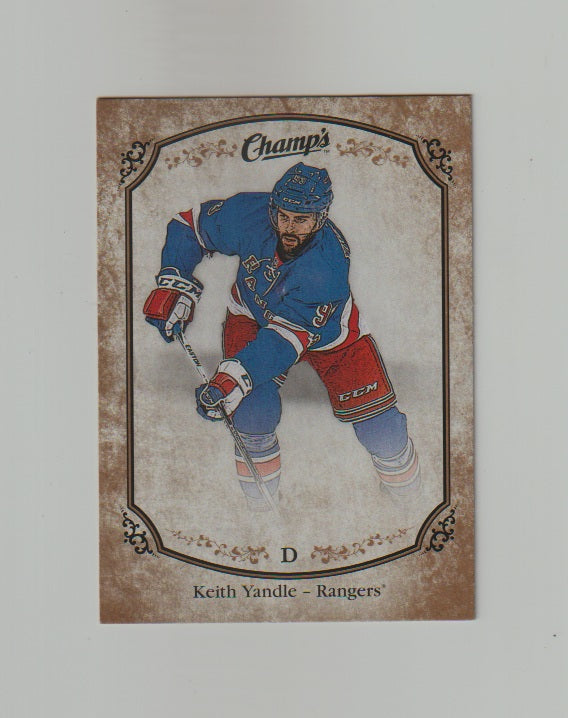 2015-16 Upper Deck Champs Gold Variant Front #153 Keith Yandle