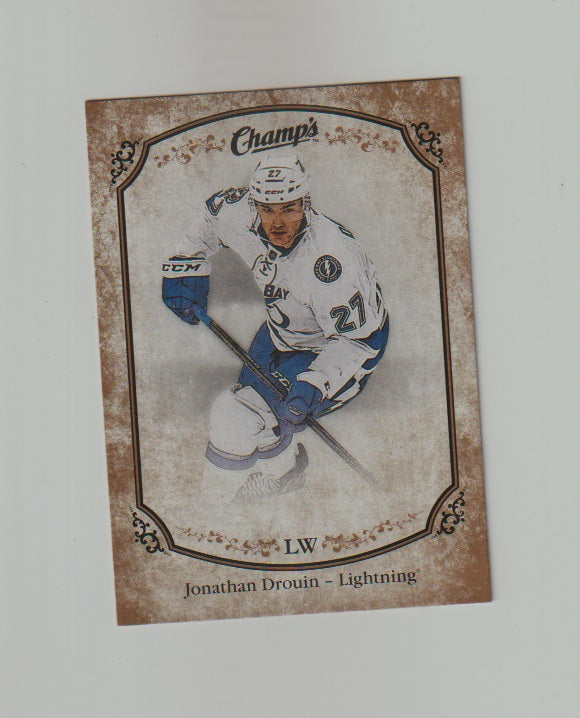 2015-16 Upper Deck Champs Gold Variant Front #155 Jonathan Drouin