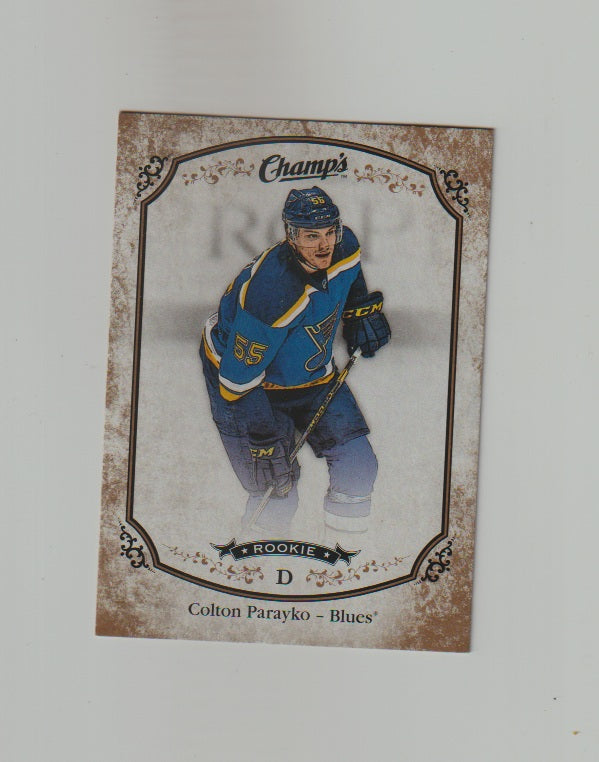 2015-16 Upper Deck Champs Gold Variant Front #173 Colton Parayko